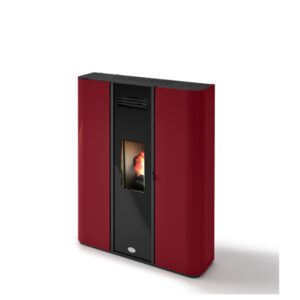 Stufa a Pellet Eva Calor Diva 9,5 Kw Colore Rosso - 901668300