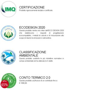 Stufa a pellet Eva Calor Trinity 10.5 Kw Bianco - 901691000 - immagine 7