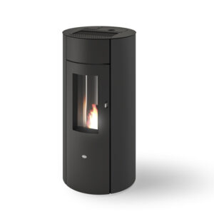 Stufa a pellet Eva Calor Trinity 10.5 Kw Nero Goffrato - 901691100