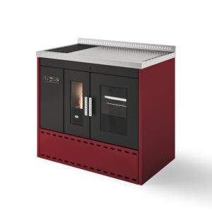 Termocucina a pellet Eva Calor Isotta 21 kw Rosso - 901693300