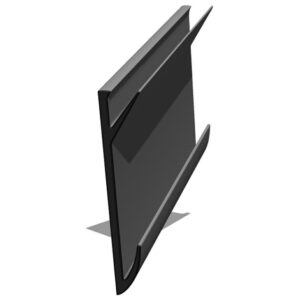 Bordura per aiuole e cordoli in PE Colore: nero. Lungo: 1 m x 5 pz. Busta da 5 pz - 860881 - immagine 1