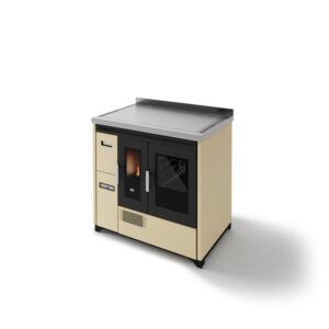 Stufa a pellet Eva Calor Enrica 9 kw Avorio con forno - 901669400