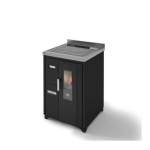 Cucina a Pellet Eva Calor Nina 7,5 Kw Piano Cottura Vetro Ceramicato - immagine 2