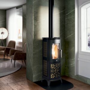 Stufa a legna Eva Calor Alberta 8,0 Kw Brass/Reddish Brown – 9016046000