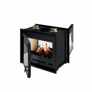 Inserto a legna Eva Calor Diego 8 7,0 Kw Nero – 9016079700 - immagine 4