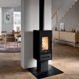Stufa a legna Eva Calor Teresa 8,0 Kw Nero – 9016044400