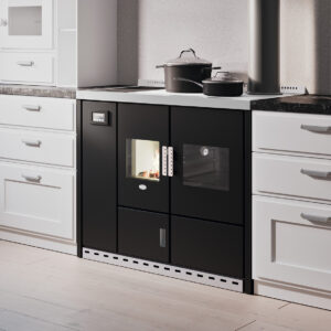 Termocucina a legna Eva Calor Wanda 15,8 Kw Nero – 9016044900